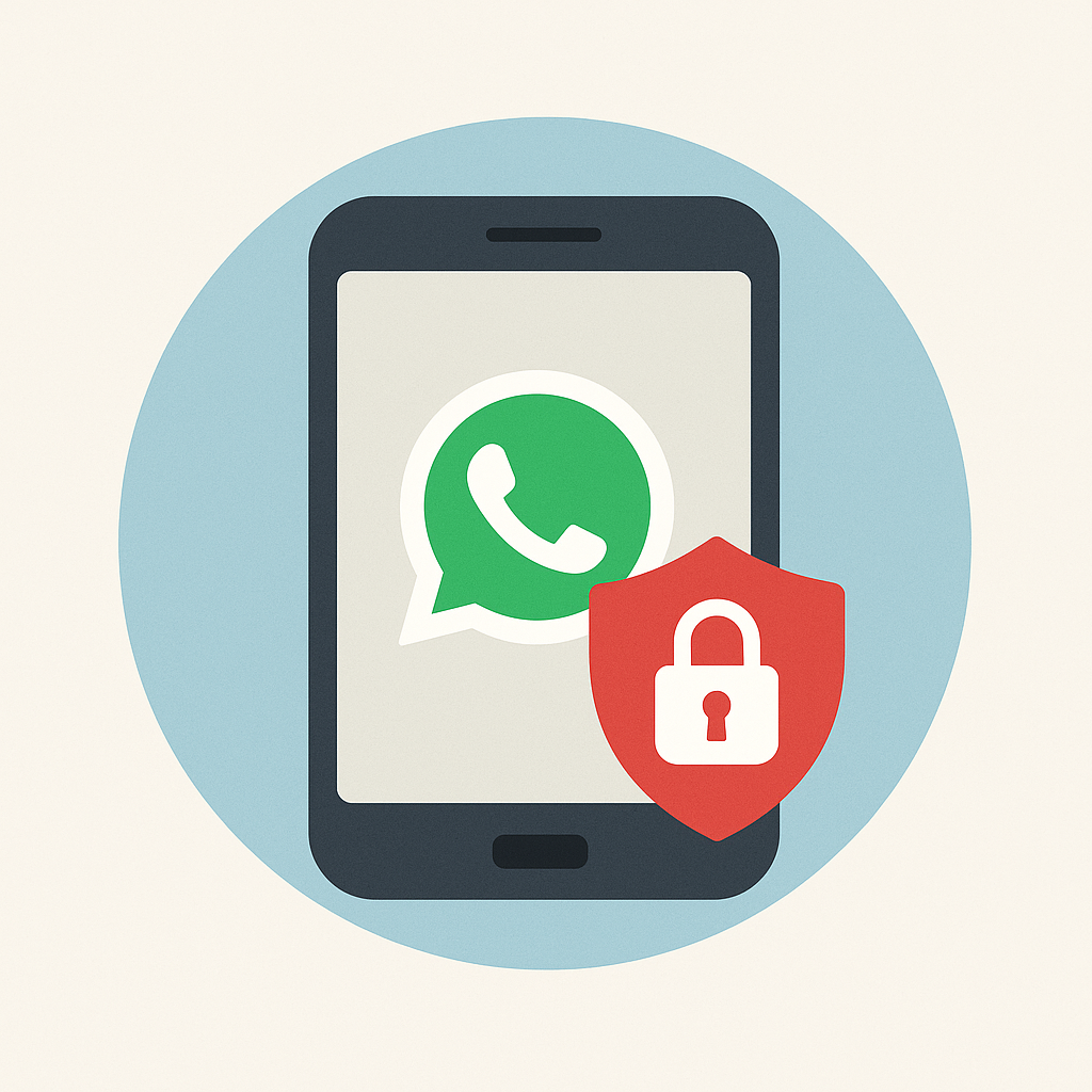 icona evocativa della protezione su whatsapp